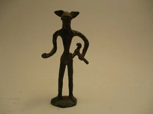 Antiqued Brass Bronze Mini Reproduction Classical Greek Sculpture Figure Greece - Picture 1 of 7