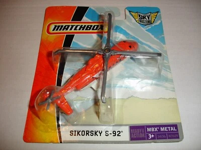 2008 Matchbox MBX Metal Sky Busters SIKORSKY S-92 Aircraft Mattel N7609 - Image 1 of 2