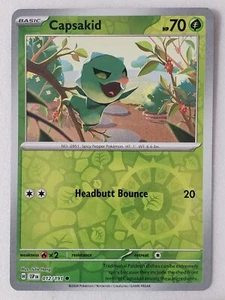 REVERSE HOLO Capsakid 012/191 NM/M Surging Sparks Pokemon Card - Julie Hang Art - Picture 1 of 2