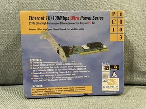Ethernet 10/100 Computer Connection Mbps RJ-45 Port Ultra Power Series 32 bit - Picture 1 of 6