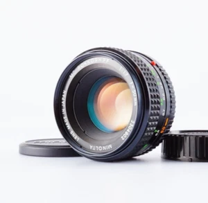 EX+5 MINOLTA MC ROKKOR PF 50mm F/1.7 MF Standard Prime Lens From JAPAN - Picture 1 of 17
