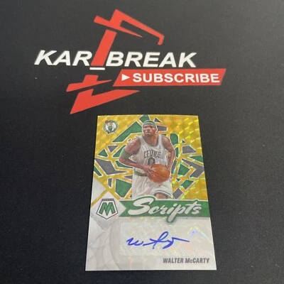 2021-22 Panini Mosaic GOLD Scripts Auto #SC-WMC Walter McCarty 🔥#celtics *1 - Image 1 of 2