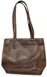 Coach Vintage Bleeker Medium Bucket Tote Brown Leather Made In USA M8C-9305 - Picture 1 of 17