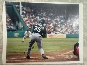 Rickey Henderson signed 8x10 Photo Hofer Oakland A's PSA COA - Picture 1 of 3