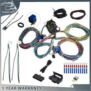 New 21Circuit Wiring Harness Universal X-long wires Fit For Chevy Ford Hotrods - Bild 1 von 9