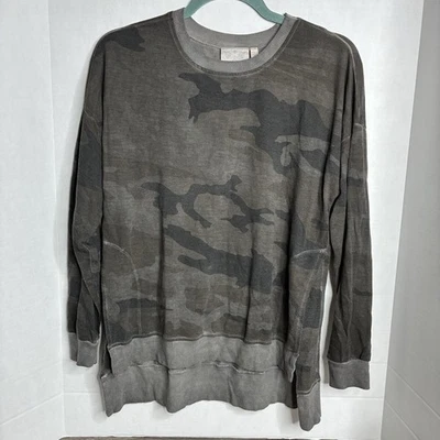 Camisa túnica pulóver mujer Dantelle camuflada manga larga blusa top pequeño Foto 1 de 4