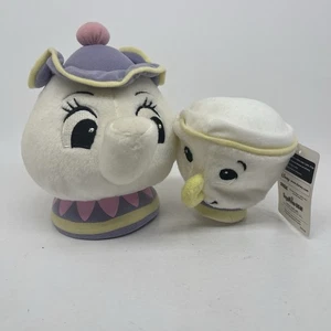 Disney Die Schöne und das Biest Filmfiguren Mrs Potts & Chip Plüschtier Stofftier Neu mit Etikett - Bild 1 von 12
