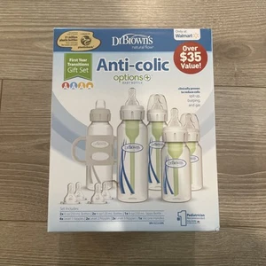 Dr. Brown's Natural Flow Anti-Colic Options+ First Year Baby Bottle Gift Set, - Picture 1 of 8