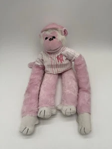 Peluche scimmia NY Yankees rosa 19" con arti adesivi - Foto 1 di 3
