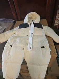 MurmurBear White Baby Snowsuit 12-18 Month - Picture 1 of 3