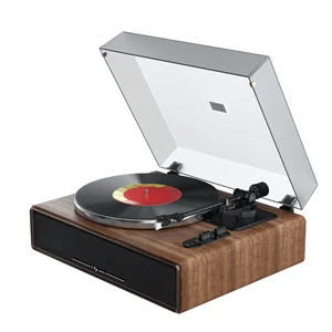 1byOne H009 All-In-One Bluetooth Turntable - NEW - Picture 1 of 7