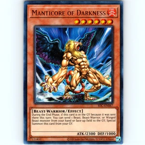Yugioh Manticore Of Darkness IOC-EN067 Unlimited Ultra Rare Holo - NM ๐ - Picture 1 of 2