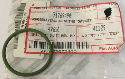 GENUINE NEW FIAT 500 PANDA  ALFA MITO WATER PUMP 'O' RING SEAL 71769490 - Image 1 of 4