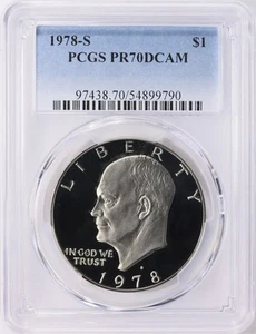 1978-S Eisenhower Ike Dollar PCGS PR-70 DCAM - Picture 1 of 4
