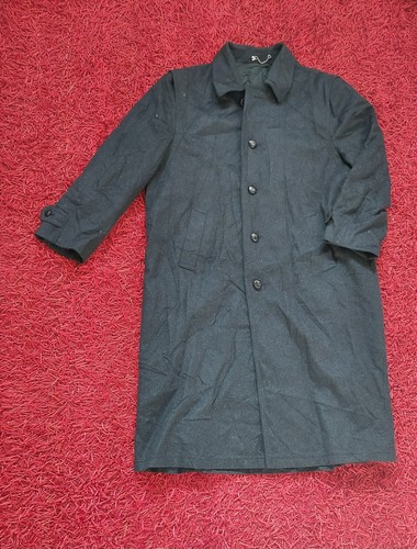 SAINT LAURENT (YSL) Trench soprabito giacca lana vintage anni 80 Aquila Alpaca Loden uomo taglia XL