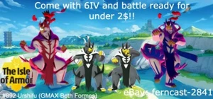 Pokemon Sword And Shield Urshifu Bundle Battle Ready 6IV Fast Delivery - Picture 1 of 11