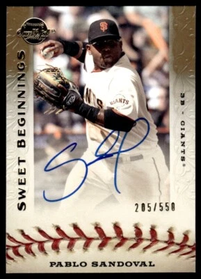 Upper Deck Sweet Beginning 2009/550 Pablo Sandoval #123 TM2 Foto 1 de 2