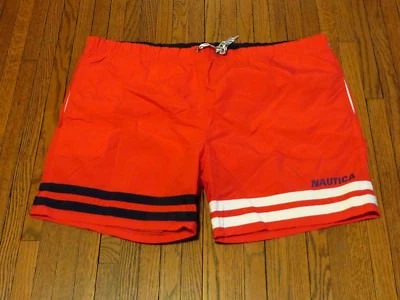 Pantalones cortos de natación rojos Nautica de colección años 90 talla XL Foto 1 de 4