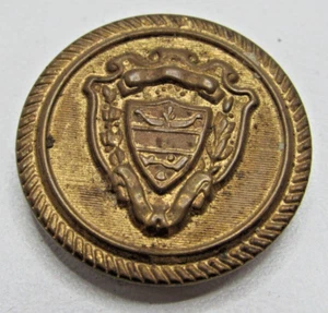 Vintage Large 1 1/4" Brass Button Military ?  / Uniform ? #JL2 - Picture 1 of 7