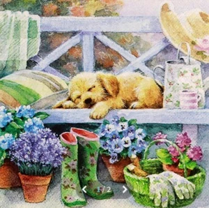 "New" 4 Paper Napkins for Decoupage/Scrapbooking/Craft-Gadening Break - Picture 1 of 3