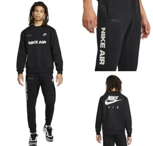 Tuta Nike nera in pile collo spazzolato prezzo di ricambio £149,99 nera uomo S M L XL - Foto 1 di 10
