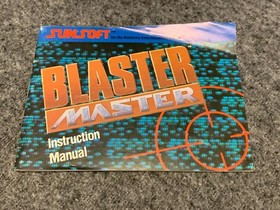 Blaster Master NES solo manuale (1988) NES-VM-USA