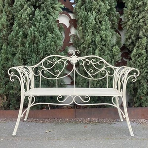 Garden Bench Seat Verona Cream - Picture 1 of 4