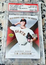 TIM LINCECUM 2007 Upper Deck #1 Draft Pick Rookie Card RC PSA 10 GEM MINT Giants