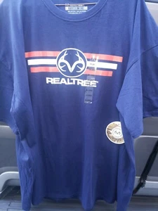Nueva con etiquetas Camiseta Para Hombre 2XL Realtree Real Tree Azul Marino Gráfica Mangas Cortas - Imagen 1 de 5