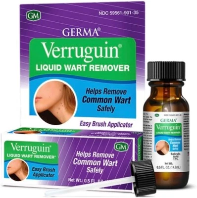 Verruguin Liquid Wart Remover Salicylic Acid 17% Removedor De Verrugas (14.8 mL) - Image 1 of 4