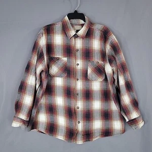 C.E. Schmidt Men's Button Up Shirt Flannel Long Sleeve Multicolor Plaid Size XL - Picture 1 of 9