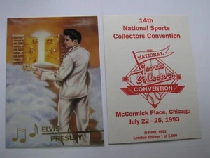 Elvis Presley Chicago 1993 Collectors Convention Limited Edition Promo Card - Picture 1 of 1
