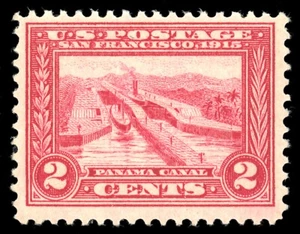 #398 2 Cent Panama Pacific Exposition Original Kaugummi Never Hinged Fine OG NH - Bild 1 von 1