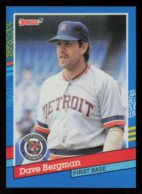 Dave Bergman 1991 Donruss #342 Detroit Tigers Baseball Card - Image 1 of 2