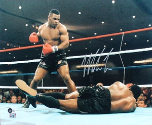 Mike Tyson Authentic Signed 16x20 Trevor Berbick KO Photo Autographed BAS - Picture 1 of 1