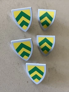Lote De 5 Nuevos Escudos Lego 10305 Castillo Verde Chevron - Imagen 1 de 2