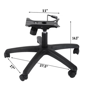 Repuesto de base de silla de oficina, silla giratoria de alta resistencia de 28" con ruedas ruedas - Imagen 1 de 12