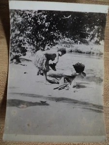 vintage 3 1/2 x 5" Photograph of Native New Guinea Woman Topless - Picture 1 of 1