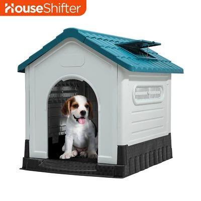 Medium Foldable Dog House 33x27 Portable Outdoor Pet Shelter All Weather Kennel Foto 1 de 4