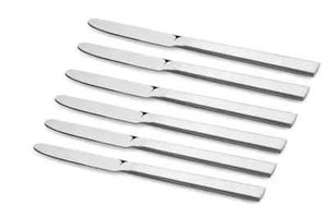 Stainless Steel Dinner Knife Set of 06 Pcs Knife Cutlery Set for Cheese Bread - Picture 1 of 4