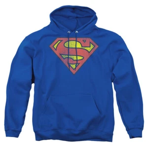 Superman "Retro Logo Distressed" Pullover Hoodie, Sweatshirt oder Langarmshirt - Bild 1 von 9