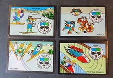 1980 Winter Olympic Games Lake Placid Kelloggs Sticker Trading Card Lot of 4