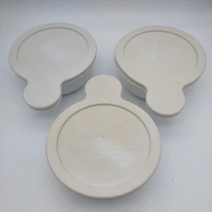 3er Set Corning Ware weiß GRAB IT Schüsseln mit 3 P-150-CPC Kunststoffdeckeln - Bild 1 von 5