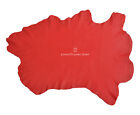 Red Super Soft Garment Quality Real Leather Lambskin Napa Skins 6 to 7 SQ FT