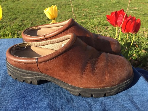 Scarpe basse mocassini TIMBERLAND Mary Janes in pelle con zoccoli rotti da donna taglia 6 5