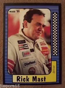 1991 Rick Mast Card 1 of 240 Maxx Collection Race Cards - Picture 1 of 2
