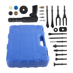 Air Hammer Kit Multi-functional Pneumatic Hammer Chisel Tool Plus Set 19-Piece - Picture 1 of 12