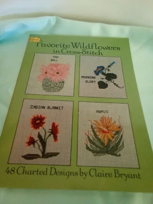 Favorite Wildflowers in Cross Stitch 48 Charted Designs 1987 - Image 1 of 4