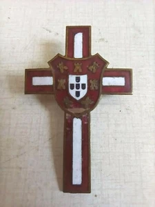 ENAMELLED CROSS, PILGRIMAGE WHEN THE POPE VISITS PORTUGAL  - Picture 1 of 6