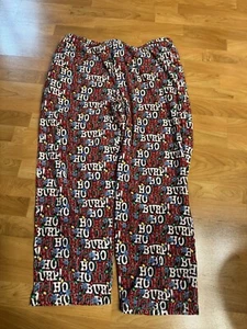 Joe Boxer XL Multicolor Christmas Ho Ho Fleece Drawstring Pajama Pants - Picture 1 of 5
